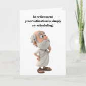 Enjoy your retirement. カード (正面)