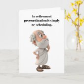 Enjoy your retirement. カード (黄色い花)