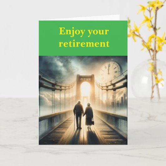 Enjoy your retirement. カード (黄色い花)