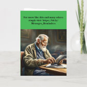 Enjoy your retirement. カード (裏面)