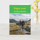 Enjoy your retirement. カード (黄色い花)