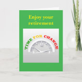Enjoy your retirement. カード (正面)