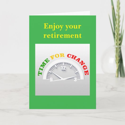 Enjoy your retirement. カード (正面)