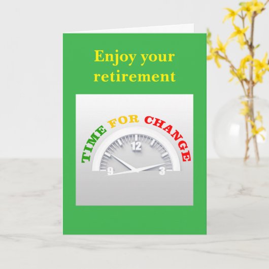Enjoy your retirement. カード (黄色い花)
