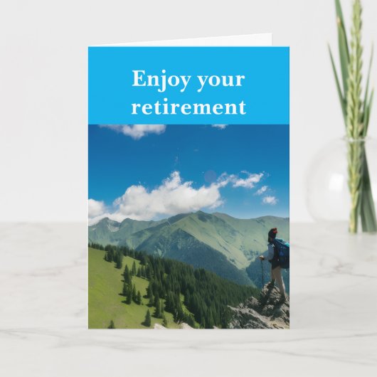 Enjoy your retirement. カード (正面)