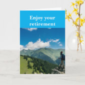 Enjoy your retirement. カード (黄色い花)