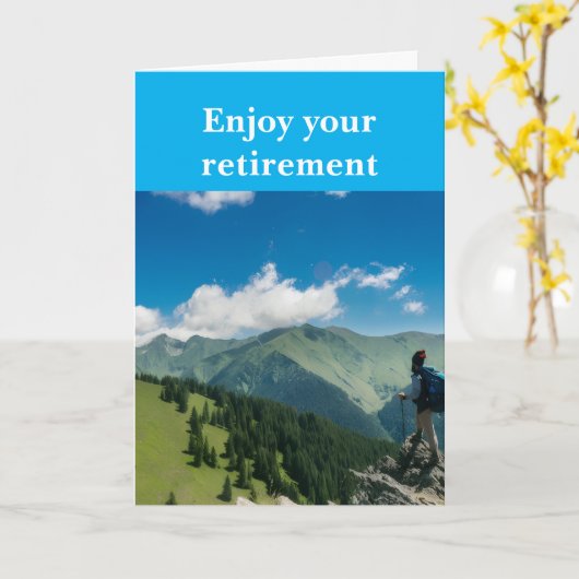 Enjoy your retirement. カード (黄色い花)