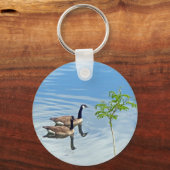 Enjoying a Swim Keychain キーホルダー (正面)