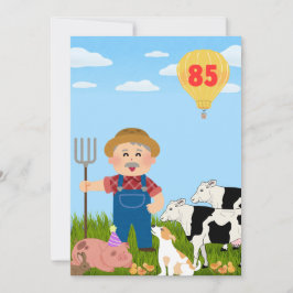 enkele verjaardagskaart 85 jaar (boerderij) シーズンカード