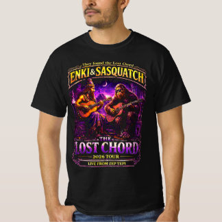 Enki and Sasquatch the Lost Chord Tour Tシャツ