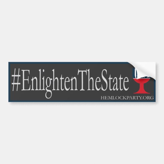 #EnlightenTheState -暗闇 バンパーステッカー (正面)