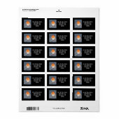 ENLISH ROBIN:住所 シール:オリジナルアート ラベル (フルシート)