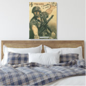 Enlistプロパガンダポスター キャンバスプリント (インサイチュ (寝室))