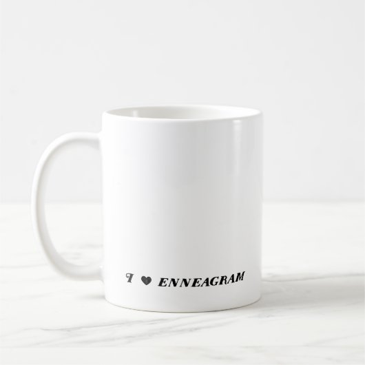 Enneagramのタイプ3おもしろマグカップ コーヒーマグカップ (左)