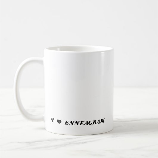 Enneagramのタイプ5おもしろマグカップ コーヒーマグカップ (左)