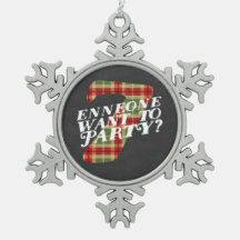 Enneagramのタイプ7おもしろいな雪片のオーナメント