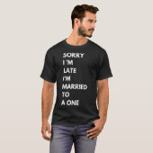 Enneagram結婚したパーソナリティ番号1遅れて Tシャツ (正面フル)