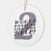 Enneagram 2のクリスマスのオーナメント セラミックオーナメント (左)