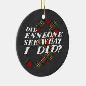 Enneagram 3のクリスマスのテーマのオーナメント セラミックオーナメント (右)