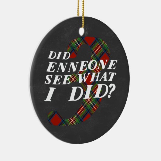 Enneagram 3のクリスマスのテーマのオーナメント セラミックオーナメント (右)