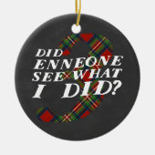 Enneagram 3のクリスマスのテーマのオーナメント セラミックオーナメント (正面)