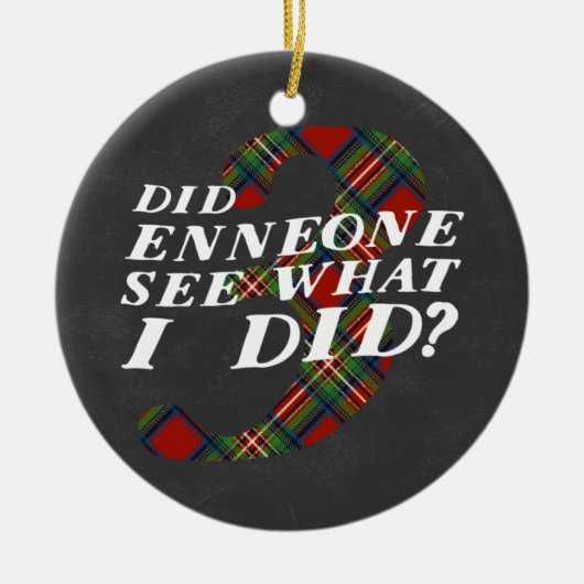 Enneagram 3のクリスマスのテーマのオーナメント セラミックオーナメント (正面)