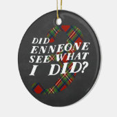 Enneagram 3のクリスマスのテーマのオーナメント セラミックオーナメント (左)