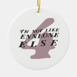 Enneagram 4のおもしろいなクリスマスのオーナメント セラミックオーナメント