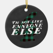 Enneagram 4のクリスマスのテーマのオーナメント セラミックオーナメント (正面)