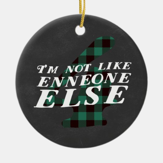 Enneagram 4のクリスマスのテーマのオーナメント セラミックオーナメント (正面)