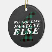 Enneagram 4のクリスマスのテーマのオーナメント セラミックオーナメント (左)