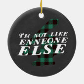 Enneagram 4のクリスマスのテーマのオーナメント セラミックオーナメント (裏面)