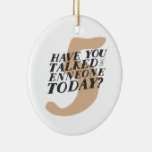 Enneagram 5のおもしろいなクリスマスのオーナメント セラミックオーナメント (右)