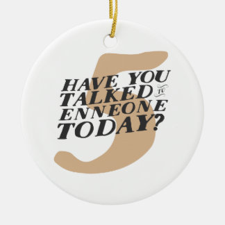 Enneagram 5のおもしろいなクリスマスのオーナメント セラミックオーナメント