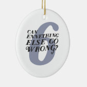 Enneagram 6のおもしろいなクリスマスのオーナメント セラミックオーナメント (右)