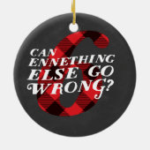 Enneagram 6のおもしろいなクリスマスのテーマのオーナメント セラミックオーナメント (裏面)