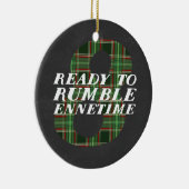 Enneagram 8のおもしろいなクリスマスのテーマのオーナメント セラミックオーナメント (右)