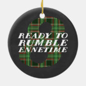 Enneagram 8のおもしろいなクリスマスのテーマのオーナメント セラミックオーナメント (裏面)