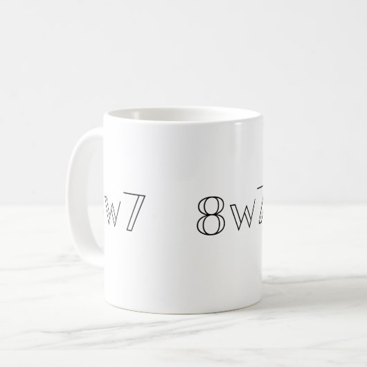 Enneagram 8w7 Mug コーヒーマグカップ (正面左)