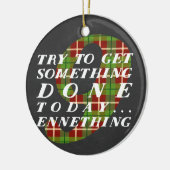 Enneagram 9のクリスマスのテーマのオーナメント セラミックオーナメント (左)