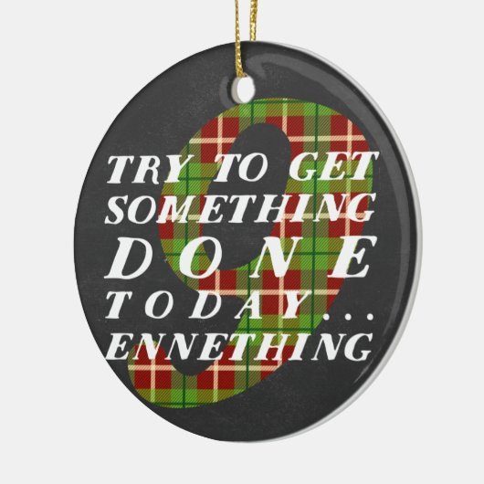 Enneagram 9のクリスマスのテーマのオーナメント セラミックオーナメント (左)