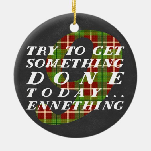 Enneagram 9のクリスマスのテーマのオーナメント セラミックオーナメント (裏面)