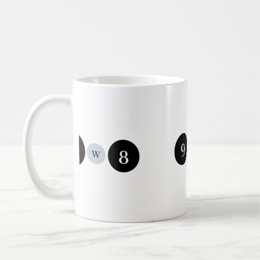 Enneagram 9w8 Mug コーヒーマグカップ (左)