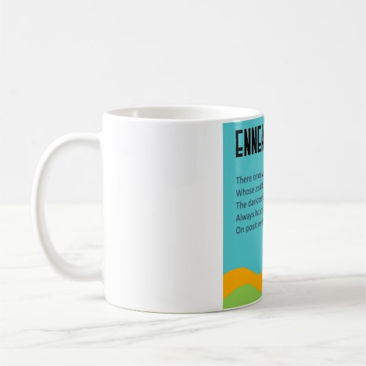 Enneagram Limerickコレクション – Type 7コーヒーマグ コーヒーマグカップ (左)