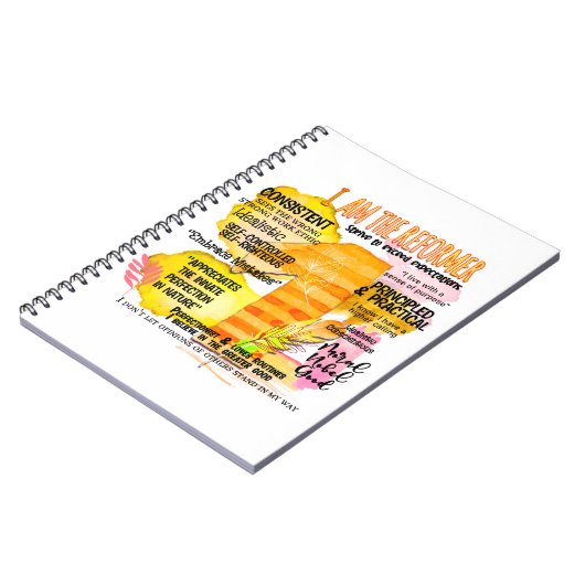 Enneagram Type 1 – 私が改革者 ノートブック (左側)