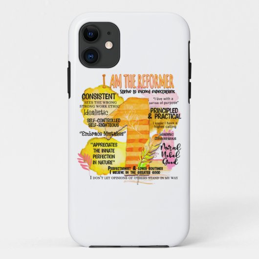 Enneagram Type 1 – 私が改革者 Case-Mate iPhoneケース (裏面)