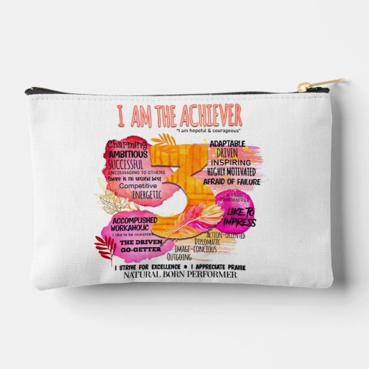 Enneagram Type 3 – 私がAchieever アクセサリーポーチ (裏面)