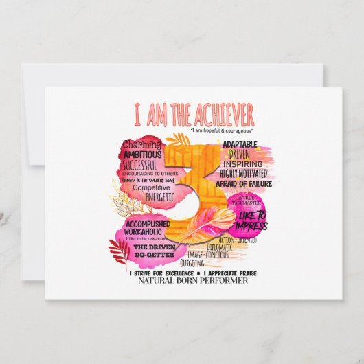 Enneagram Type 3 – 私がAchieever シーズンカード (正面)