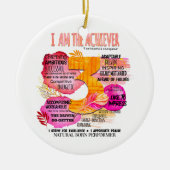 Enneagram Type 3 – 私がAchieever セラミックオーナメント (正面)