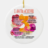 Enneagram Type 3 – 私がAchieever セラミックオーナメント (裏面)